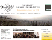 Tablet Screenshot of biowein-weitzel.de